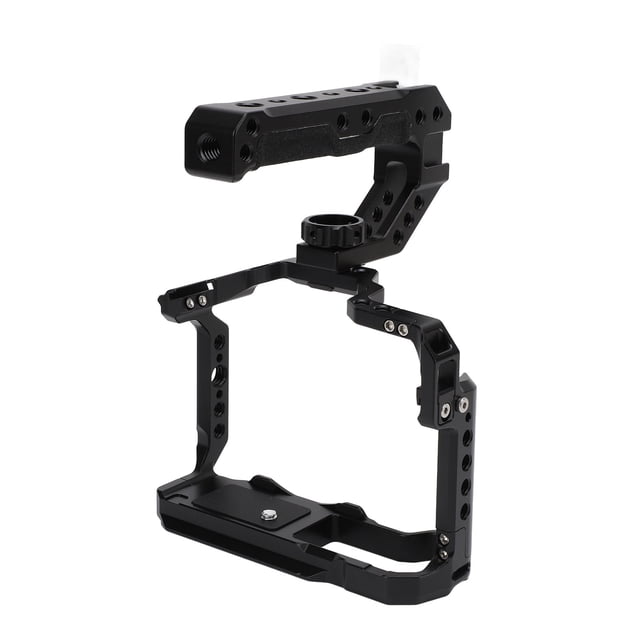 Jaula Para Cámara, Plataforma De Vídeo Para Cámara, Soporte De Zapata Fría De Silicona De aleación De Aluminio Con Lateral Y Superior Para Disparar