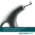 thumbnail image 6 of Rachael Ray Ceramic EVOO Oil and Vinegar Dispensing Bottle Set, 2-Piece, Gray, 6 of 12