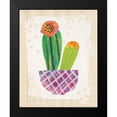 thumbnail image 2 of Averinos, Melissa 15x18 Black Modern Framed Museum Art Print Titled - Collage Cactus II on Graph Paper, 2 of 5