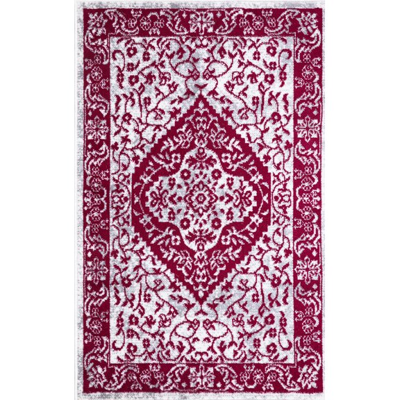Pearl Heriz Multi 3 ft. x 5 ft. Medallion Area Rug
