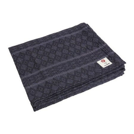 Manduka Woven Peruvian Cotton Blend Yoga and Meditation Blanket, 65 x 83 in, Thunder (B01MRDJH6E)