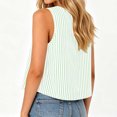 thumbnail image 4 of VBVC Women's Striped Button Down Tank Tops , Ladies' Loose Fit Sleeveless Blouse , Casual Summer Shirts For Women, S-2XL, 4 of 6