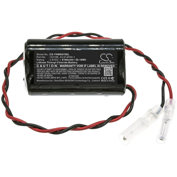 142198-1, 3/LS14500 Battery for Yaskawa Motoman Manipulator Robotics Battery B, Battery R, Battery T, 8100mAh - sold by smavco