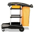 thumbnail image 5 of Rubbermaid Commercial High Capacity Cleaning Cart, 21.75w x 49.75d x 38.38h, Black -RCP9T7200BK, 5 of 6