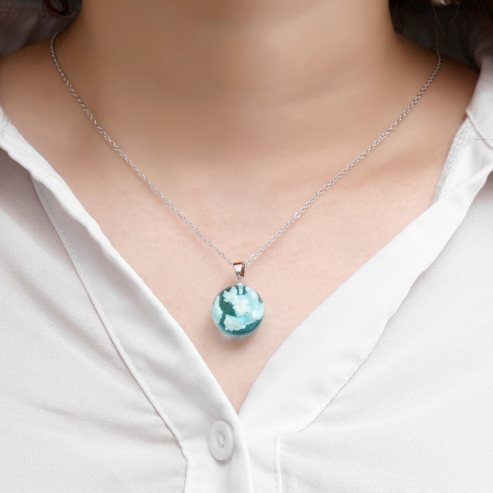 Nickel Free Cute and Simple Mother and Wife Birthday Gift Orchid Jewelry 50 Ct Blue Sapphire and Pearl 925 Sterling Silver Necklace for Women Nickel Free Cute and Simple Mother and Wife Birthday Gift Orchid Jewelry 50 Ct Blue Sapphire and Pearl 925 Sterling Silver Necklace for Women