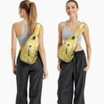 thumbnail image 6 of Floral and Bee Artwork Sling Bag with Adjustable Strap, Multiple Compartments, Lightweight Durable Crossbody Backpack for Students, Office, Travelers, Vintage Boho Style, 6 of 6