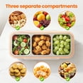 thumbnail image 3 of Stainless Steel Snack Containers, Reusable 3 Compartment Snackle Box Container with Lids for Adults, Divided Snack Food Storage Containers for School, Home, Travel(5PK), 3 of 9