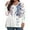 White, variant on Hkibbfh Plus Size Tshirts for Women 4x-5x 3x Women Tunic V Neck Long Sleeves Tee Dressy Casual Blouses Loose Fit Fall Outfits Royal Blue 3XL