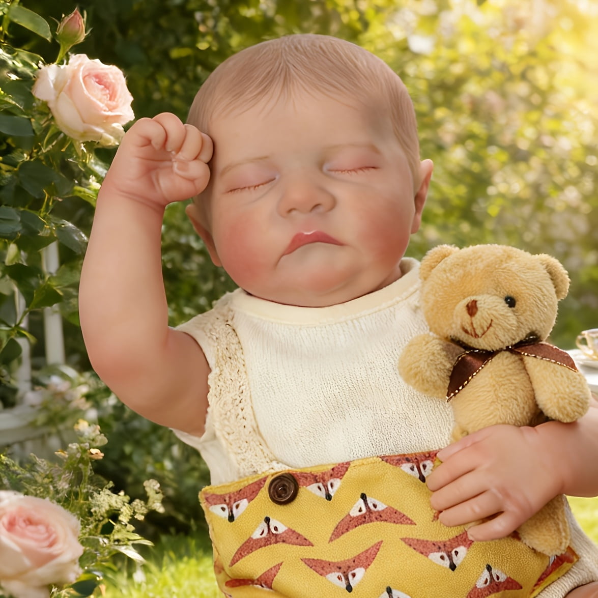 18 Inch Reborn Baby Doll Levi, Handmade Realistic Newborn Baby Doll, Full Vinyl Lifelike Baby Doll Collectible Toy, Home Decoration Gift For Birthday
