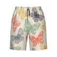 thumbnail image 7 of Disketp Men's Swim Trunks Hawaiian Breathable Surf Beach Swimsuits Mesh Lining Beach Shorts with Pockets-Butterfly, 7 of 7