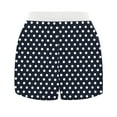thumbnail image 4 of SwiftWear Fashionable Polka Dot High-Waisted Summer Pajama Shorts Women with Elastic Waist & Button Detail – Soft, Stretchy Sleepwear, 4 of 6