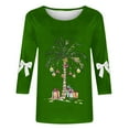 thumbnail image 4 of Christmas Sweaters for Women Sweatshirts Trendy Crewneck Sweatshirt Cropped Long Sleeve Tops Business Casual, 4 of 4