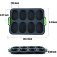 thumbnail image 4 of Bread Pans for Baking, Silicone Baguette Pan, Non-Stick French Bread Baking Pan, Hot Dog Bun Mold, Hamburgers Bun Pan, Bread Rolls, Cake Cooking, Bread Pans for Homemade Bread, 4 of 6
