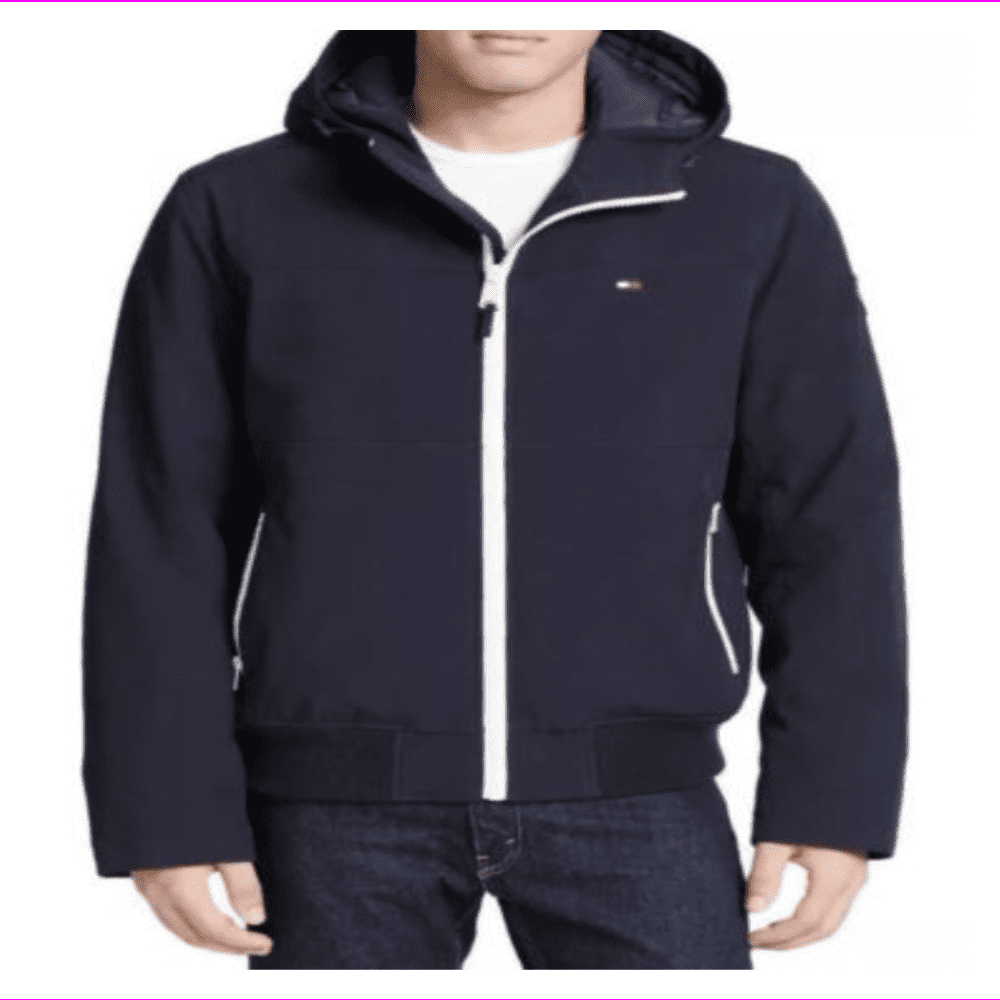 Tommy Hilfiger Mens' Softshell Bomber Jacket M/Navy