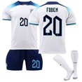 thumbnail image 1 of 22-23 World Cup England Hemma T-shirt Fotbollsuniform för vuxna barn No.20PhilFoden 26, 1 of 2