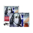 thumbnail image 2 of 1000 Piece Puzzle - Masked U.S. $100 Bill, 2 of 5