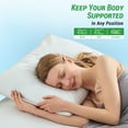 thumbnail image 5 of GOGREEN Bamboo Waterproof Pillow Protector, Breathable Pillow Cover, 3D Air Fabric Cooling Pillow Case Protector with Zipper (2 Packs, King 20"x36", White), 5 of 7