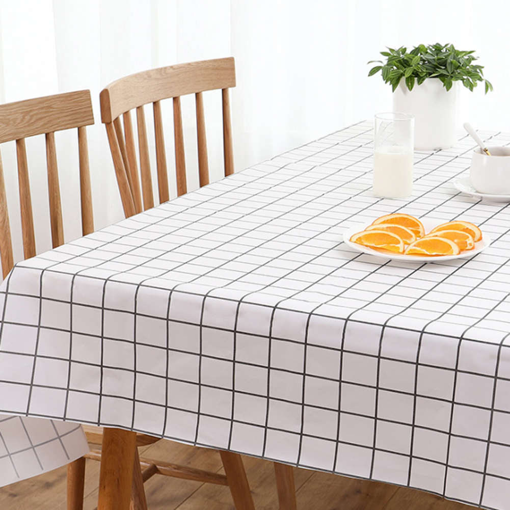 Holzlrgus Plaid Pattern Heavy Weight Vinyl Square Table Cover - Waterproof  and Stain-Resistant Wipe Clean PVC Tablecloth for Kitchen Decor, Heat  Resistant Table Protector 