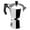 Silver, variant on MAGEFESA Kenia Noir Stovetop Espresso Moka Pot, 3-Cup/5 oz, Extra-Thick Aluminum, Heat-Resistant Handle, Greca & Italian Coffee Maker
