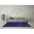 thumbnail image 3 of Ahgly Company Indoor Rectangle Abstract Blue Modern Area Rugs, 7' x 9', 3 of 4