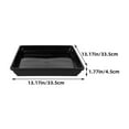 thumbnail image 2 of SEWCHICS 4-Pack Black Square Plastic Plant Water Catcher Trays for Indoor and Balcony Use, Drip Pans, 2 of 8