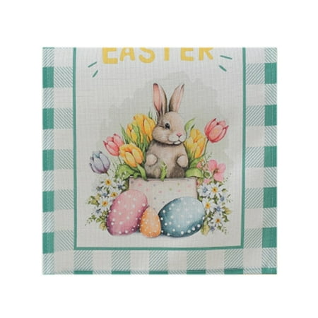 

CHXonu Easter Modern Rectangle Linen Table Bunny Rabbit Egg Pattern Table Decorative Table Banner Good Decorations for Girls Rooms Cheese for Juicing Paper Table Runners for Parties And Dresser for