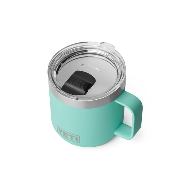 Vaso para beber YETI Rambler, 414 ml, con aislamiento al vacío, espuma de mar