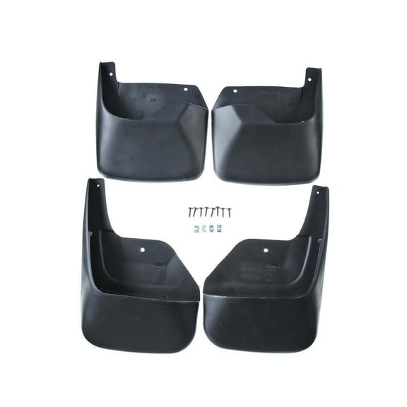 BKLTOpata7 4pcs Splash Guards Flaps Front Left Driver Right Passenger Side Black Tpo for GMC for Envoy 2002-2009 12497607 1249-7607