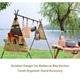 thumbnail image 4 of Greeniant Camping Picnic Bolsa de almacenamiento Utensilios de cocina Colgando Rack Titular Colgador Plegable al aire libre para BBQ Cocina Kits de desorden para acampar Triángulo/L, 4 of 6