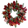thumbnail image 2 of Elapind 20 Inch Fall Autumn Wreath, 20 Inch Fall Autumn Wreath with Berry for Front Door Thanksgiving Porch Decor Thanksgiving Porch Decor, Berry Wreath for Front Door Green, 2 of 8