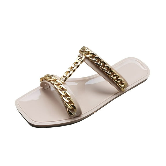 VerPetridure Sandals for Women Casual Summer Summer Sandals For Women Flat Slip On Sandals Roman Shoes Open Toe Casual Sandals