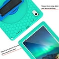 thumbnail image 4 of Kidsproof Case for iPad 10th Gen 10.9" 2022, Allytech Military Grade Shockproof Protective Case with Adjustable Hand Strap/ Shoulder Strap Rotatable Kickstand Case for iPad 10 2022,Glacier Green+ Blue, 4 of 10
