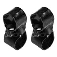 thumbnail image 1 of 2 Pcs Conector de Tubo Estructural, Conectores de Metal de 45 Grados de 1-1/8" 2 vías para Esquinas, Accesorios de Tubo para Rieles Finales con Tornillos para Soporte de Jardín DIY, Negro, 1 of 7