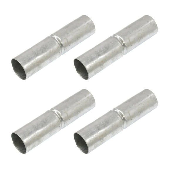 Plum Fittings Chain Link Fence 1 3/8" x 6" Heavy-Duty Galvanized Pressed Steel Top Rail Fence Sleeve (Pack of 4)