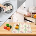 thumbnail image 3 of Yayeee Drying Mat for Kitchen Counter Dishes Microfiber Coffee Decorative Pad, Beige Symmetrical Stars, 3 of 9