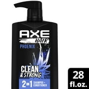 Axe Phoenix Moisturizing 2-in-1 Shampoo and Conditioner, Crushed Mint and Rosemary, 28 fl oz