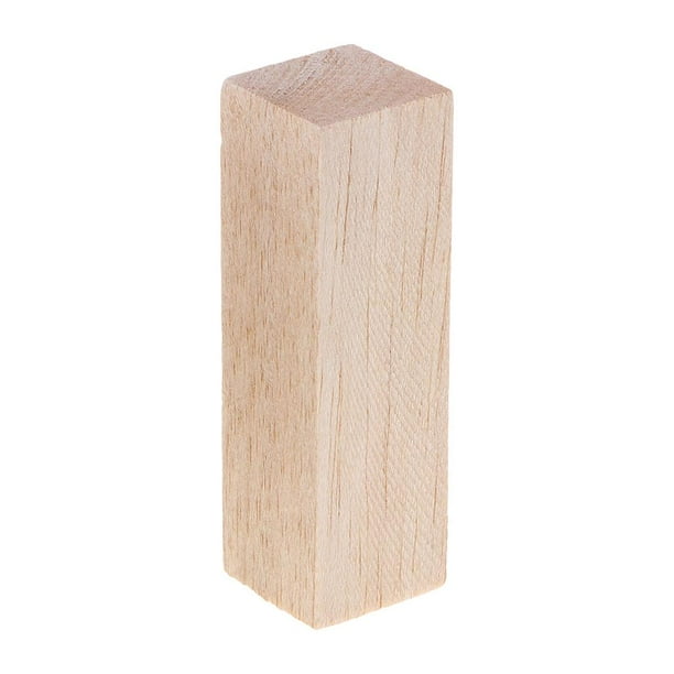 40 bloques de madera para manualidades, 9,2 x 2 x 0,8 cm, listones de madera, para manualidades, proyectos de construcción, decoración