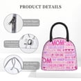 thumbnail image 4 of Yiaed Best Mom ever Print Lunch Bag Adult Insulated Lunch Box, Leakproof Cooler Food Lunch Containers Reusable High Capacity Lunch Tote Bags-One Size, 4 of 6