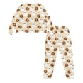 thumbnail image 2 of HELLHERO Halloween Pjs Set for Women Ghost Pumpkin Printed Pajama Long Sleeve Sleepwear with Jogger Pants Soft Pjs Lounge Sets, L, 2 of 5