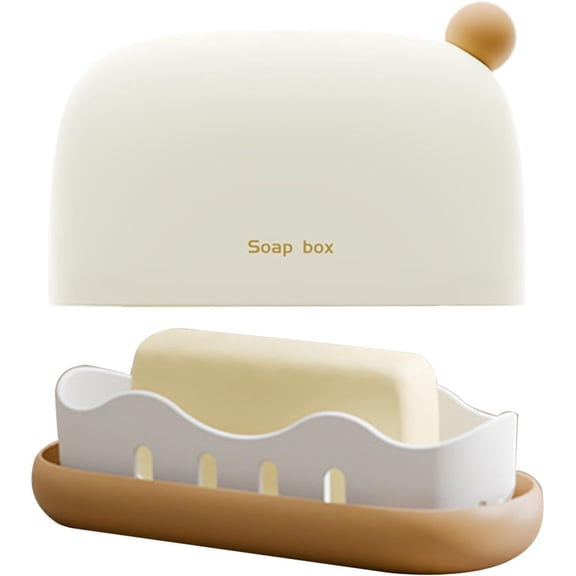 Portable Soap Case, Leakproof Sponge Holder Bar Saver for Travel Camping Shower