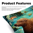 thumbnail image 2 of Platypus Throw Pillows Set of 2 with Unique Patterns Covers - Available in 16x16, 18x18, and 20x20 Inches for Various Occasions - Includes Throw Pillow Inserts, 2 of 6