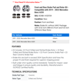 thumbnail image 2 of Front and Rear Brake Pad and Rotor Kit - Compatible with 2019 - 2022 Mercedes-Benz A220 2020 2021, 2 of 2