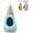 Blue, variant on Hanging Warm Cotton Bird Nest, Egg Shaped Plush Bird Nest,Hanging Cotton Bird Nest Hammock – Double-Layer Fleece Warm Cave for Small Birds