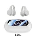 thumbnail image 4 of Christmas Gifts Liweisiy Bones Conduction Bluetooth Earphones With Non In Ear Clip Style Sports Digital Display And Long Battery Life Wireless Earphones D2091 White Free Size, 4 of 7