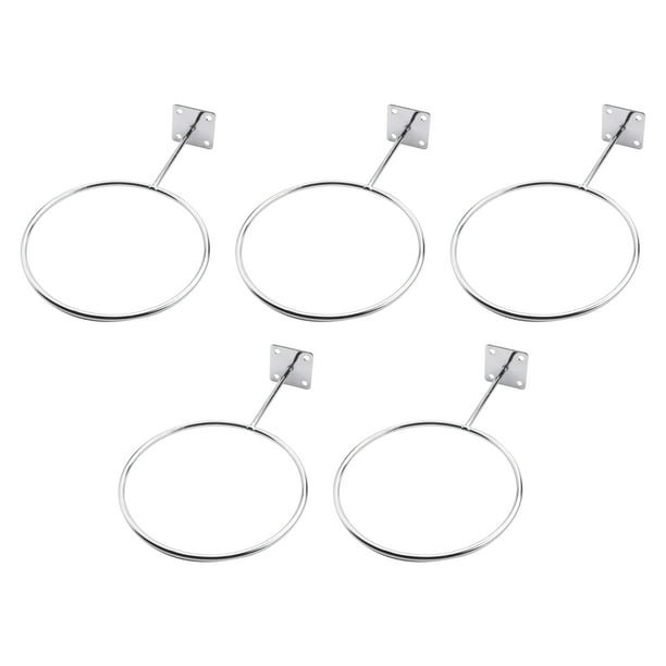 5 Pack Ball Holders Wall Mount Sports Exercise Ball Storage Rack