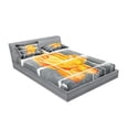 thumbnail image 2 of Ambesonne Grey Fitted Sheet & Pillow Sham Set, Warm Rose Brick Wall, Full, Grey Orange, 2 of 2