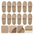 thumbnail image 3 of FRCOLOR 6 Pairs Disposable Travel Slippers Portable Indoor Non Slip Footwear, 3 of 10
