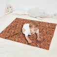 thumbnail image 2 of Orange Dinosaurs Skeletons Pattern Blanket,Comfortable Soft Lamb Wool Throw Blanket,All Season,Warm Lightweight Blankets for Sofa Bed Couch Living Room Chair,30"x40", 2 of 4