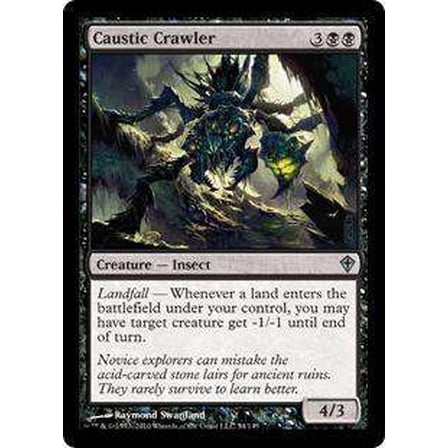 MtG Worldwake Uncommon Caustic Crawler #54