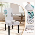 thumbnail image 3 of Printed Dining Room Chair Covers Set of 4, Stretch Kitchen Chair Covers Washable Parsons Chair Slipcover Removable Dining Chair Protectors for Hotel,Ceremony(Autumn Leaves), 3 of 6